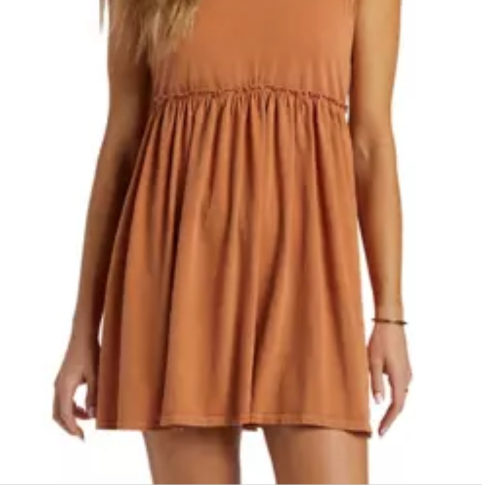 Billabong Women's Mini Dress in Rust Orange. NWT - Picture 9 of 9